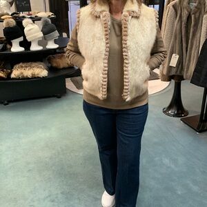 Genuine fur vest